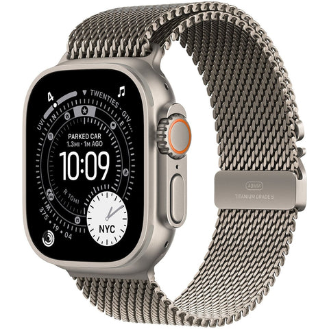 Apple Watch Ultra 3 GPS + Cellular 49mm met Milanese Loop - Large Beige