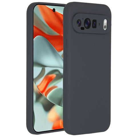 Accezz Liquid Silicone Backcover Google Pixel 9 Pro XL Donkerblauw