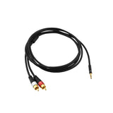 Oehlbach SL AUDIO CABLE 3.5 - 2xRCA 1,0 M Zwart