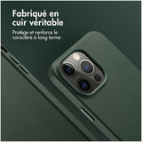 Accezz MagSafe Leather Backcover iPhone 14 Pro Max Groen