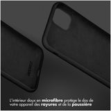 Accezz Liquid Silicone Backcover iPhone 13 Mini Zwart