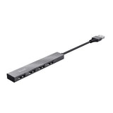 Trust Halyx Aluminium 4-Port Mini USB Hub Zilver