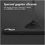Accezz Liquid Silicone Backcover iPhone 13 Mini Zwart
