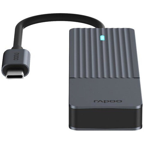 Rapoo USB-C Hub, USB-C naar USB-A, grijs