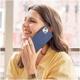 Accezz Liquid Silicone Backcover iPhone 15 Pro Donkerblauw