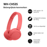 Sony WH-CH535 Rood