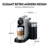 Krups Nespresso Citiz XN761B + Aeroccino Zilver