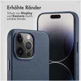 Accezz MagSafe Leather Backcover iPhone 14 Pro Max Blauw