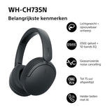 Sony WH-CH735N Zwart