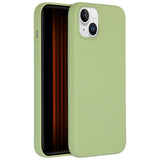 Accezz Liquid Silicone Backcover iPhone 15 Plus Groen