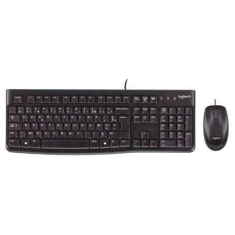 Logitech MK120 Toetsenbord en Muis QWERTY Zwart