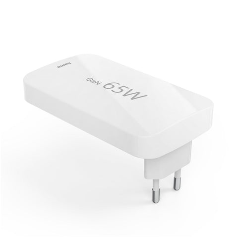 Hama Snellader 2x USB-C 1x USB-A platte mini-oplader PD  65 W Wit