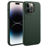 Accezz MagSafe Leather Backcover iPhone 14 Pro Max Groen