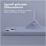 Accezz Liquid Silicone Backcover iPhone 15 Plus Grijs