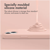 Accezz Liquid Silicone Backcover voor Samsung Galaxy S25 Plus Roze