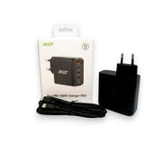 Acer 100W PD Charger, USB Port: 3C+1A, EU Plug, 100W USB-C Cable