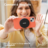 Accezz Liquid Silicone Backcover met MagSafe iPhone 15 Oranje
