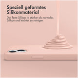 Accezz Liquid Silicone Backcover iPhone 13 Mini Roze