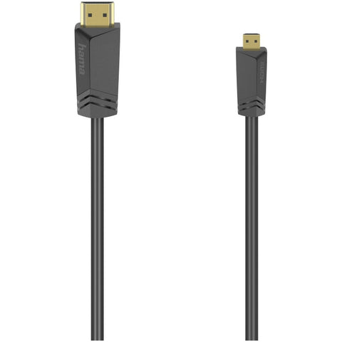 Hama High-speed HDMI-Kabel, con. Type A - con. Type D (Micro), ethernet, 1,5 m