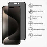 Accezz Gehard Glas Privacy Screenprotector iPhone 15 Pro Transparant