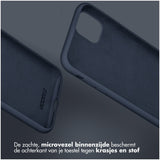 Accezz Liquid Silicone Backcover Samsung Galaxy S23 Donkerblauw
