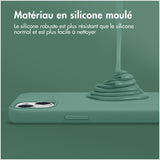 Accezz Liquid Silicone Backcover met MagSafe iPhone 16 Pro Max Donkergroen