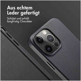 Accezz MagSafe Leather Backcover iPhone 14 Pro Max Zwart