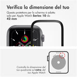 Accezz Screenprotector met applicator Apple Watch Series 10 - 42 mm Transparant