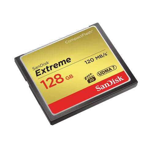 SanDisk CF extreme 128GB 120MB/s read 85MB/s write