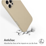 Accezz Liquid Silicone Backcover met MagSafe iPhone 16 Pro Max Beige