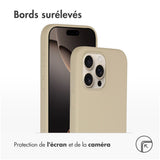 Accezz Liquid Silicone Backcover met MagSafe iPhone 16 Pro Max Beige