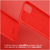 Accezz Liquid Silicone Backcover iPhone 15 Pro Rood