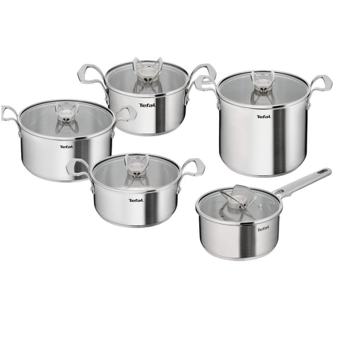 Tefal Set 5-delig (hoge kookpan 22 steelpan 18 kookpan 16/20/24)