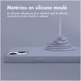 Accezz Liquid Silicone Backcover iPhone 15 Pro Grijs