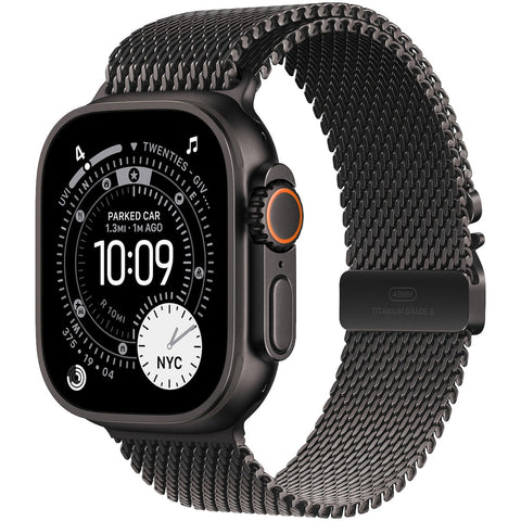 Apple Watch Ultra 3 GPS + Cellular 49mm met Milanese Loop - Small Zwart
