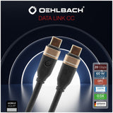 Oehlbach Data Link CC 4.0 cable 2m Zwart
