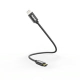 Hama Laad/Synchrokabel,USB-C - Lightning, 0.2m Zwart