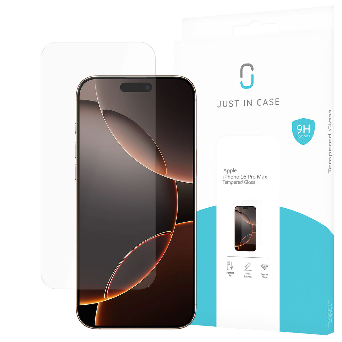 Just in Case Tempered Glass voor Apple iPhone 16 Pro Max