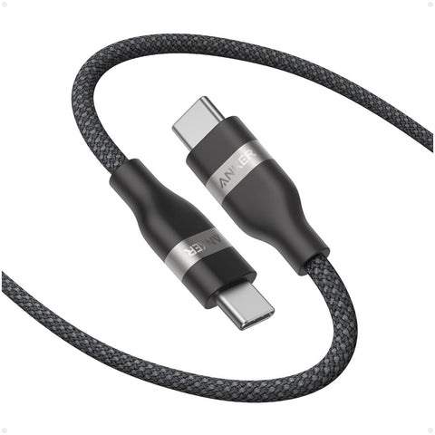 Anker USB-C to USB-C Cable (1.8m Upcycled-Braided) Zwart