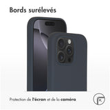 Accezz Liquid Silicone Backcover met MagSafe iPhone 16 Pro Donkerblauw
