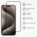 Accezz Gehard Glas Full Cover Screenprotector met applicator iPhone 15 Pro Transparant