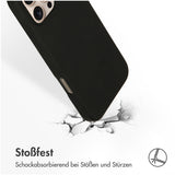 Accezz Liquid Silicone Backcover met MagSafe iPhone 16 Pro Max Zwart
