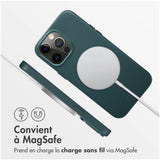 Accezz MagSafe Leather Backcover iPhone 14 Pro Max Groen