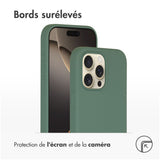 Accezz Liquid Silicone Backcover met MagSafe iPhone 16 Pro Max Donkergroen