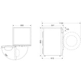 Hisense WF5V144BW/BLX