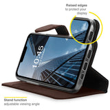 Accezz Wallet Case voor Apple iPhone 13 Pro Bruin