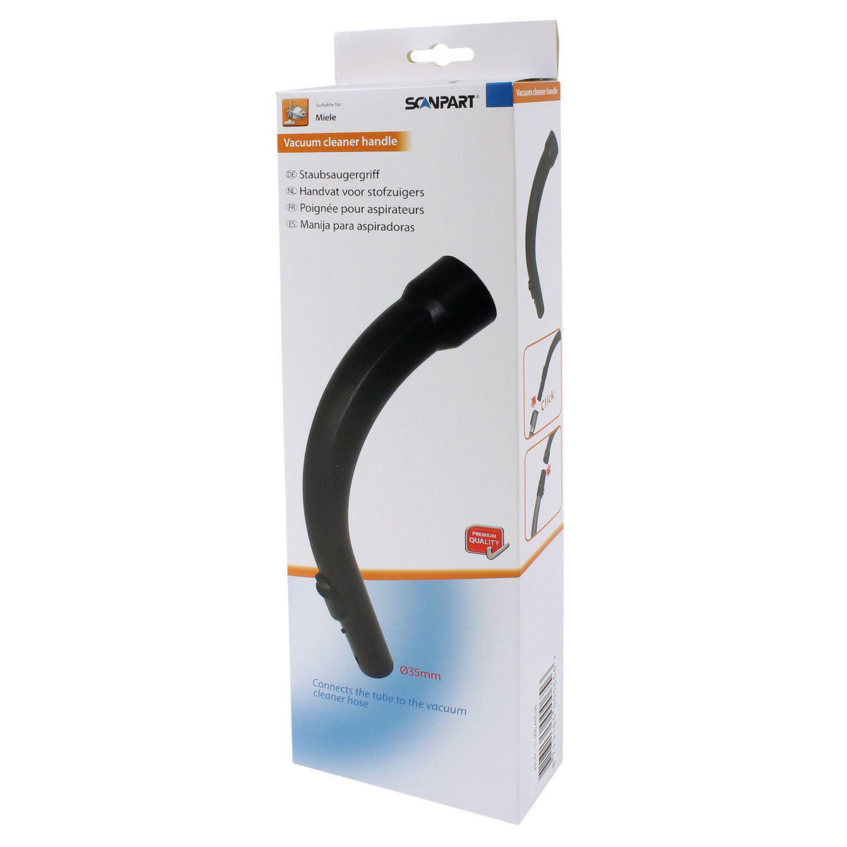 Scanpart Miele handgreep S500-700 35mm