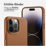 Accezz MagSafe Leather Backcover iPhone 14 Pro Max Bruin