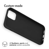 Accezz Color Case voor Apple  iPhone 13 Zwart