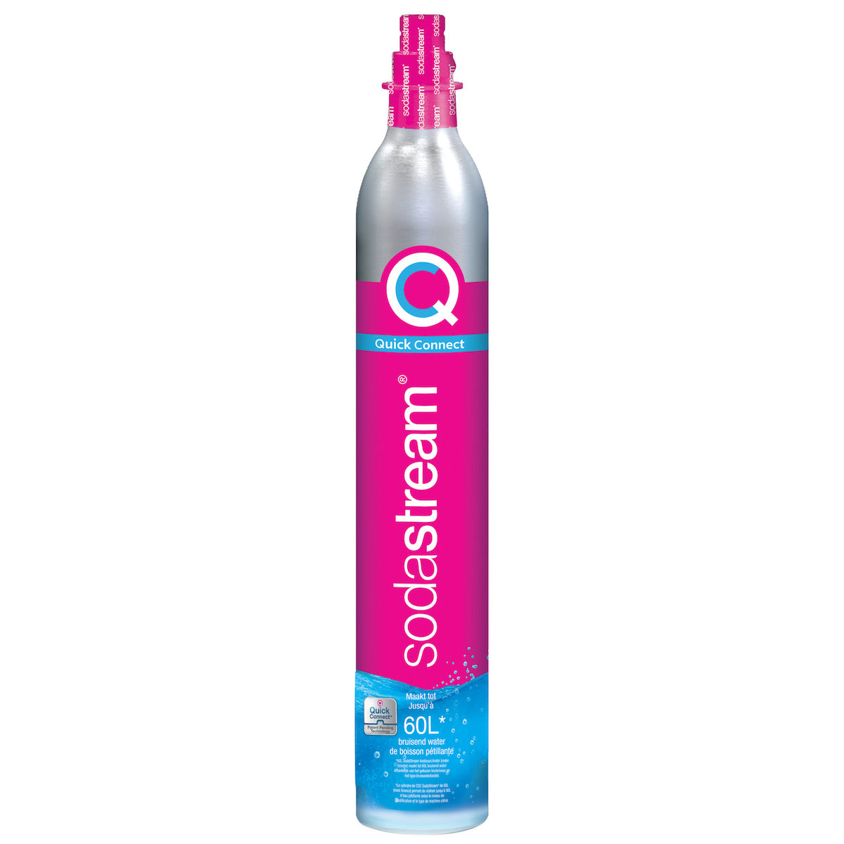 Sodastream CO2 Reserve Cilinder Quick Connect 60l Roze